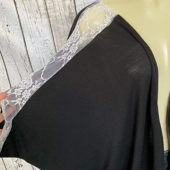 ⚜️HP⚜️ WeLoveFine x Star Wars Lace Stormtrooper Dolman Open Front Cardigan Med - Picture 4 of 4